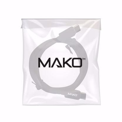 Picture of Mako Mako USB-C to USB-C 60W USB 2.0 1M Cable in Black in Bulk