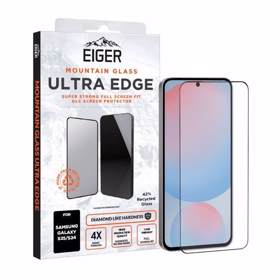 Picture of Eiger Eiger Mountain Glass Ultra EDGE Screen Protector GRS for Samsung Galaxy S25/ S24
